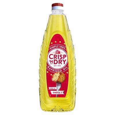 Crisp N Dry Rapeseed Oil, 1 Litre (Pack of 1)