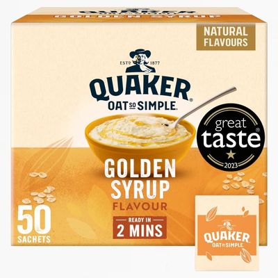 Quaker Oat So Simple Golden Syrup Porridge Sachets, 50 x 36 g