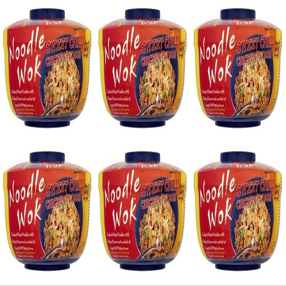 (6 PACK) - Blue Dragon - Sweet Chilli Chicken NoodleWok | 76g | 6 PACK BUNDLE