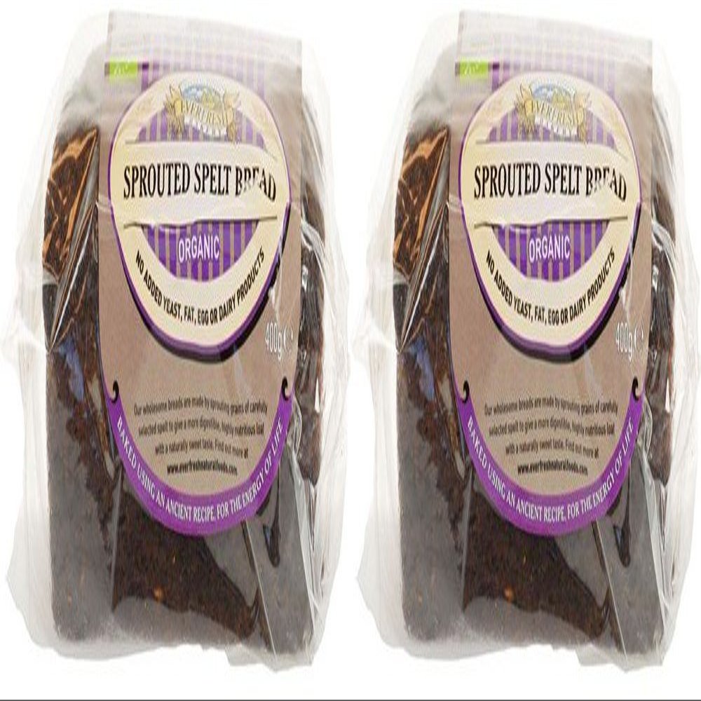 (2 Pack) - Everfresh Natural Foods - Org Sprout Spelt Bread | 400g | 2 PACK BUNDLE