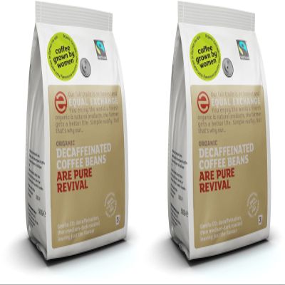 (2 Pack) - Equal Exchange - Org FT Decaff Coffee Beans | 227g | 2 PACK BUNDLE