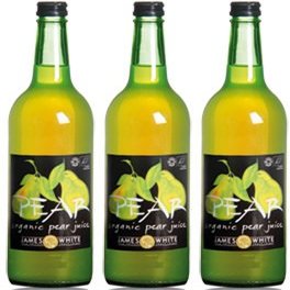 (3 PACK) - James White - Org Pear Juice | 750ml | 3 PACK BUNDLE
