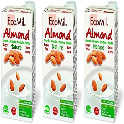 (3 PACK) - Ecomil - Almond Drink + No Added Sugar | 1000ml | 3 PACK BUNDLE
