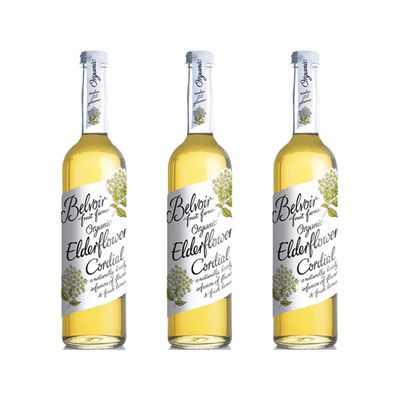 (3 Pack) - Belvoir - Organic Elderflower Cordial | 500ml | 3 Pack Bundle
