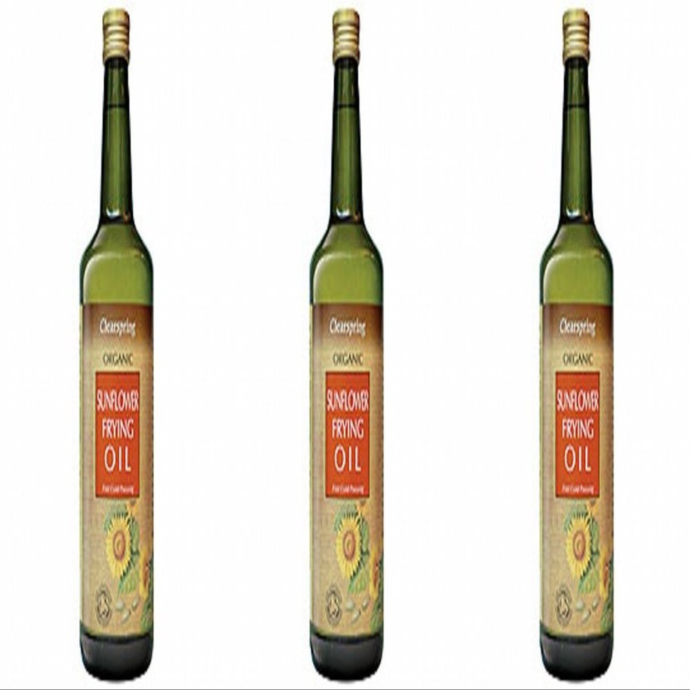 (3 PACK) - Clearspring - Organic Sunflower Frying Oil | 1000ml | 3 PACK BUNDLE