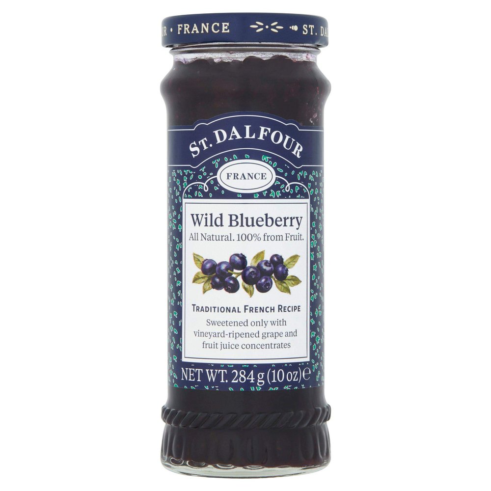 (2 Pack) - St Dalfour - Blueberry Fruit Spread | 284g | 2 PACK BUNDLE