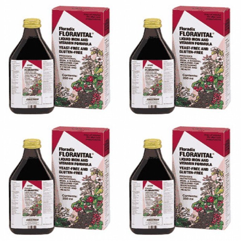 (4 PACK) - Floradix - Floravital Yeast And Gluten Fr | 250ml | 4 PACK BUNDLE