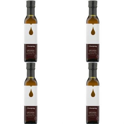 (4 PACK) - Clearspring - Organic Toasted Sesame Oil | 500ml | 4 PACK BUNDLE