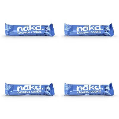 (4 PACK) - Nakd Cashew Cookie Fruit & Nut Bar - Gluten Free | 35 x 18g x | 4 ...