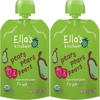 (2 Pack) - Ellas Kitchen - First Taste - Pears | 70g | 2 PACK BUNDLE