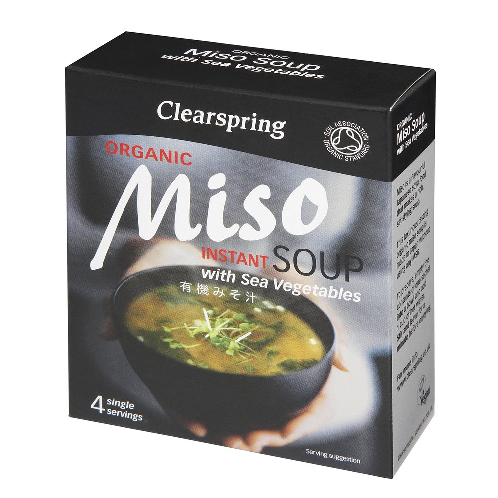 Clearspring | Instant Miso Soup and Sea Veg | 4 x 4x10g