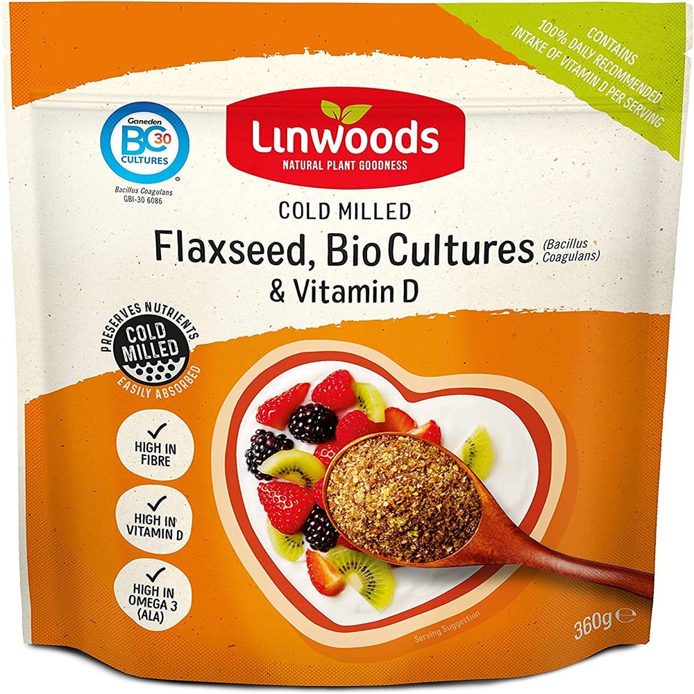 (12 PACK) - Linwoods - Flaxseed Probiotic & Vit D | 360g | 12 PACK BUNDLE