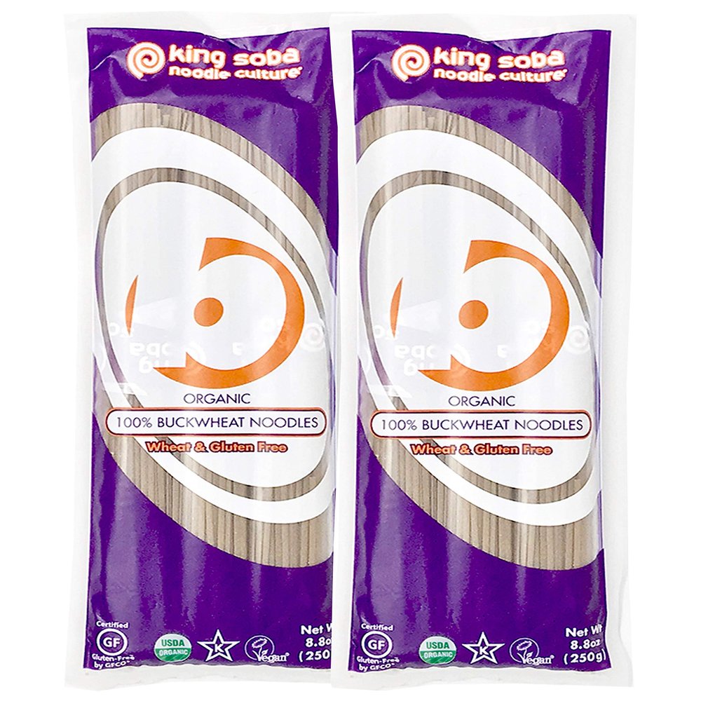 (2 Pack) - King Soba - Org 100% Buckwheat Noodles | 250g | 2 PACK BUNDLE