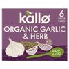 (10 PACK) - Kallo - Garlic & Herb Stock Cubes | 66g | 10 PACK BUNDLE view 1