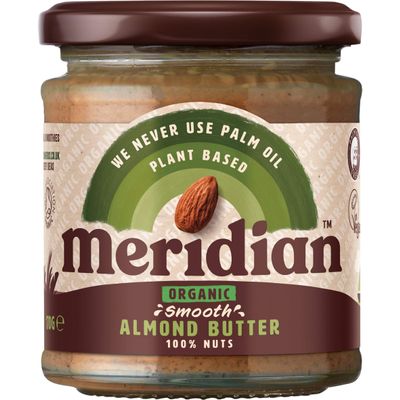 (10 PACK) - Meridian - Org Smooth Almond Butter | 170g | 10 PACK BUNDLE