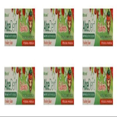 (6 Pack) - Aloe Dent Aloe Vera Childrens Toothpaste - Fluoride Free | 50ml | ...