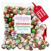 Christmas Chocolates Foil Mix 500g - Chocolate Santas, Snowmen & Puddings - Solid Chirstmas Balls - Christmas Santa Chocolate - For Table Decoration & Stocking Fillers view 1