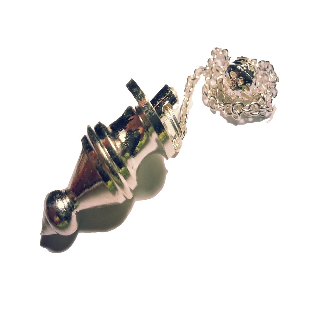 Metal pendulum dowser many variations (Type 30 small tower silver-coloured)