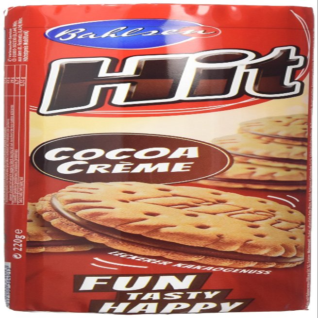 Bahlsen Hit Cocoa Crme Sandwich Biscuits, case of 12 x 220g