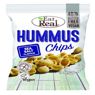 Eat Real Hummus Sea Salt Chips 45 g (Pack of 12)