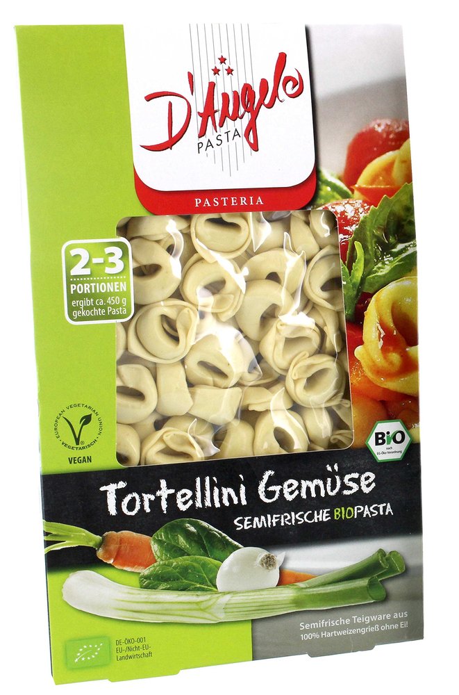 D'Angelo organic RAVIOLI with vegan cheese filling 250g