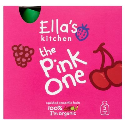 Ella's Kitchen Smoothie Fruit Pink One Multipack (5 x 90g) - Pack of 3