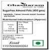 Ghasitaram Gifts Sugar Free Sweets - Almond Pots (400 GMS) view 2