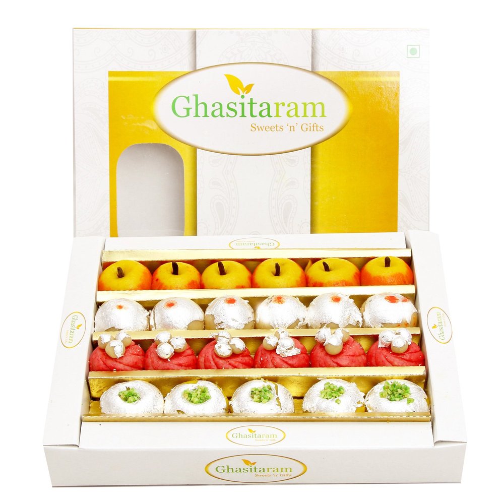 Ghasitaram Gifts Sugar Free Sweets - Pure kaju Mix (400 GMS)