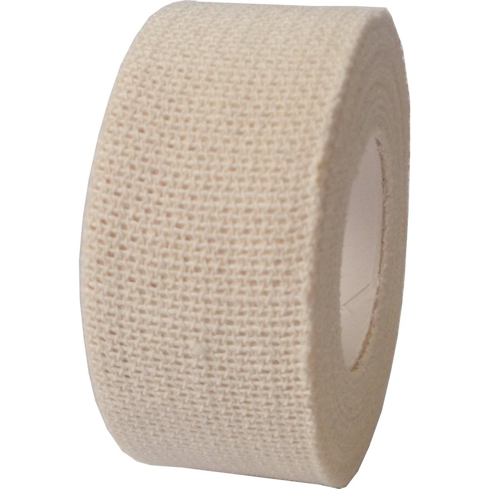 24 Rolls of 2.5CM X 4.5M QUALICARE PRO EAB Elastic Adhesive Bandage Athletic Sports Rugby Lifting Football Hand Thumb Wrist Toe Finger Joint Support Tape STRAPING White
