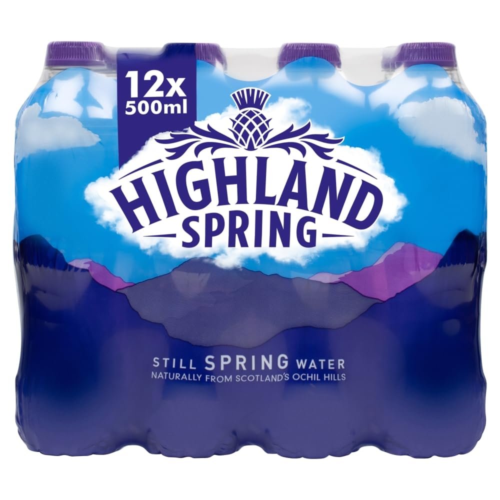 Highland Spring Still Spring Water, 12 x 500ml
