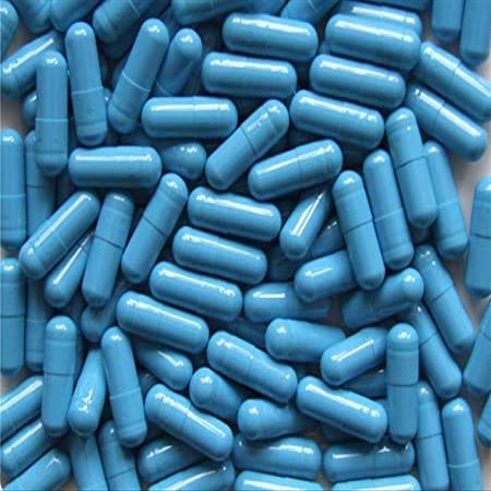 DR T&T 10000 Size 00 size00 Light Blue Gelatine Gelatin Capsules Capsule