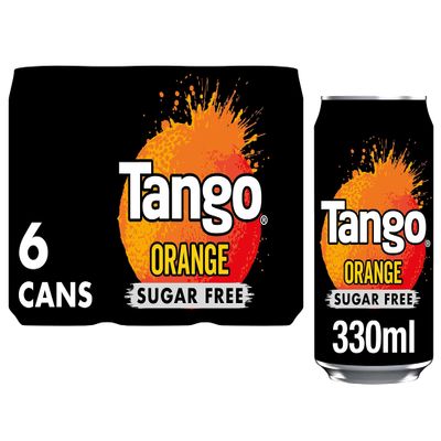 Tango Orange Sugar Free Cans 6 x 330ml