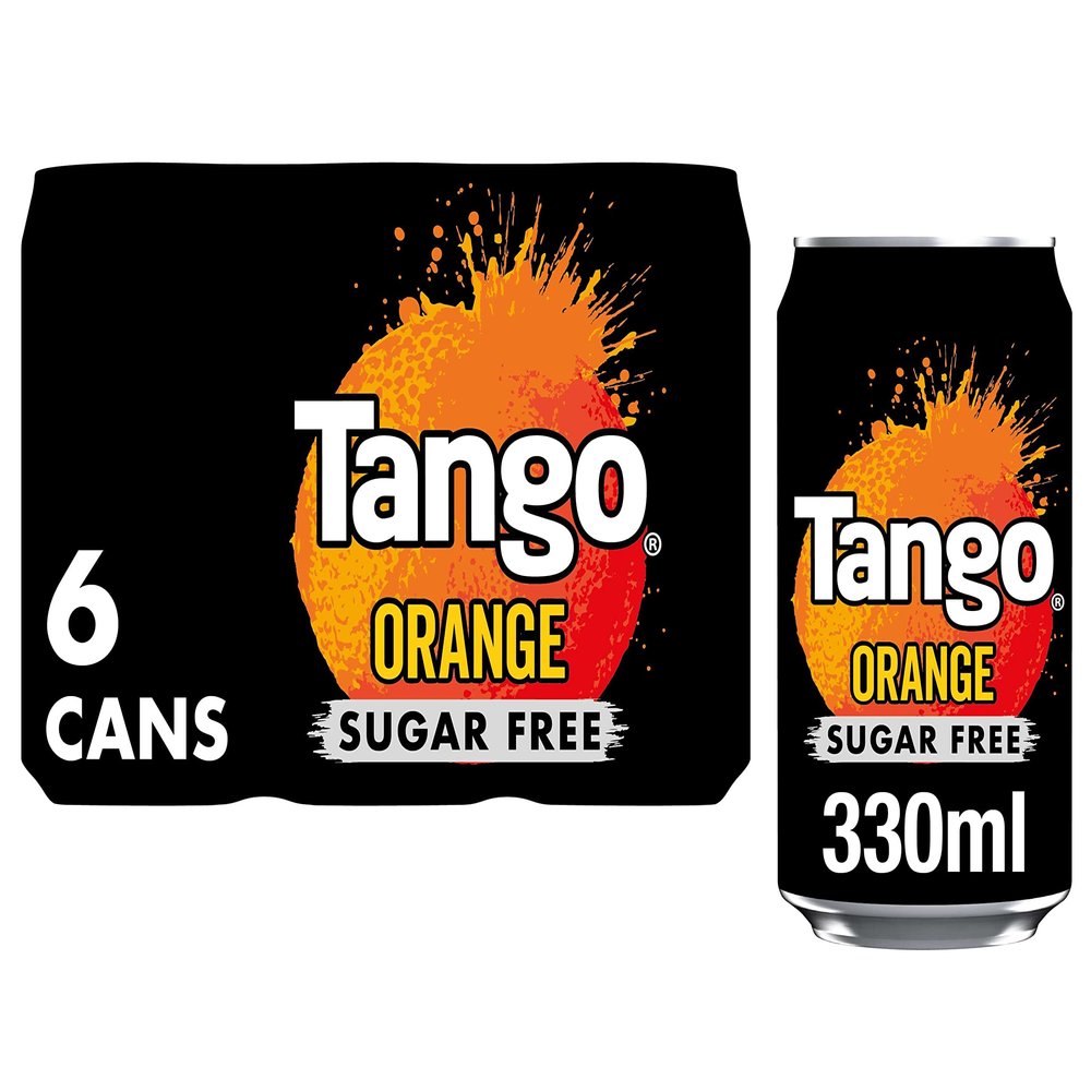 Tango Orange Sugar Free Cans 6 x 330ml