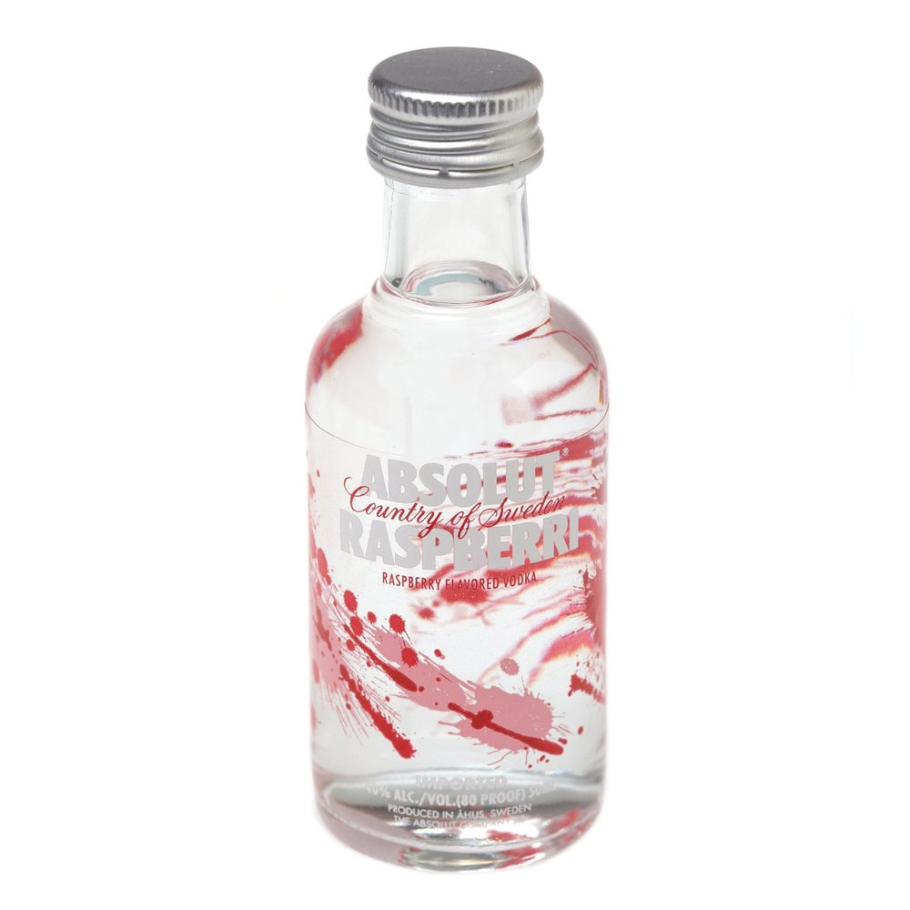 Absolut Raspberri Vodka Miniature 5 cl (Case of 12)