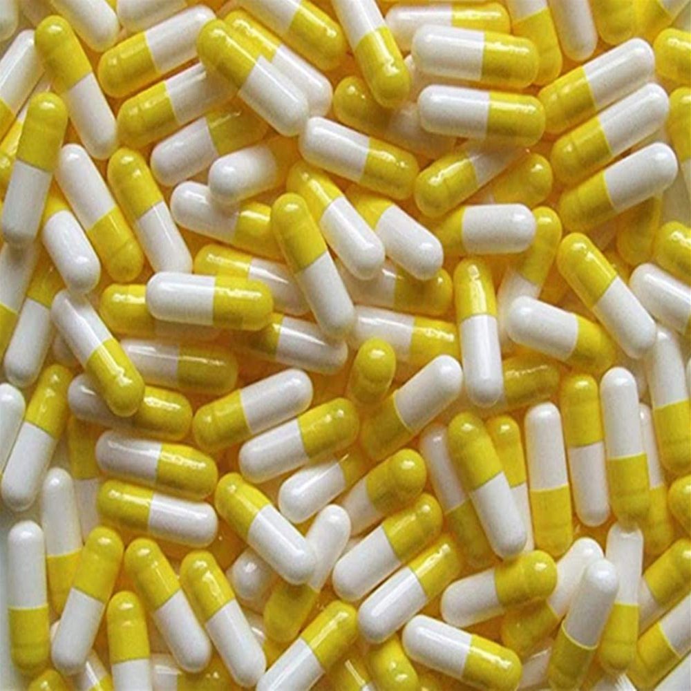 DR T & T 1000 Empty Gelatine Gelatin Yellow White Capsules Capsule size1 Size 1 EU Products with Certificate