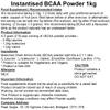 Instant BCAA 1kg (BCAA) - 2 1 1 Ratio - Vegan view 2