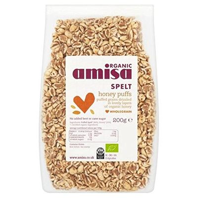 Amisa Organic Spelt Honey Puffs 200g