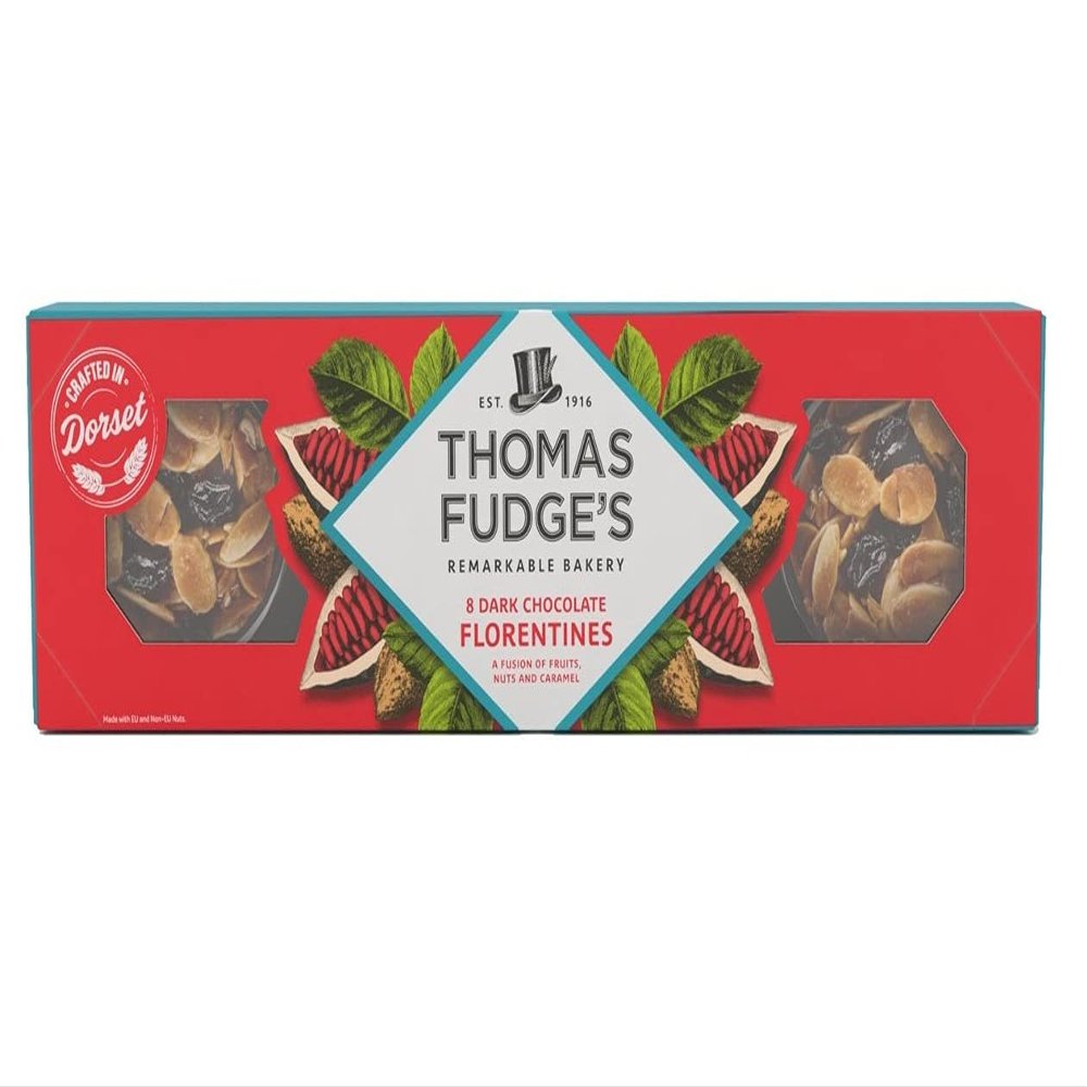 Fudge's Dark Chocolate Florentines 8 per Pack