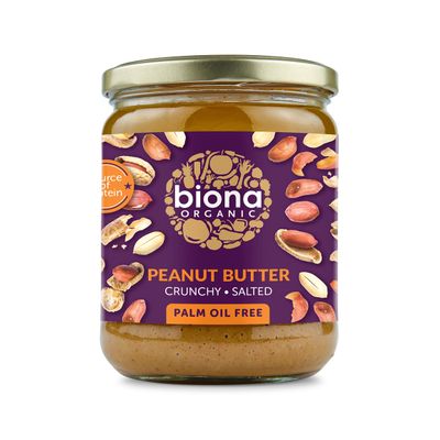 Biona Organic Peanut Butter Crunchy 500g