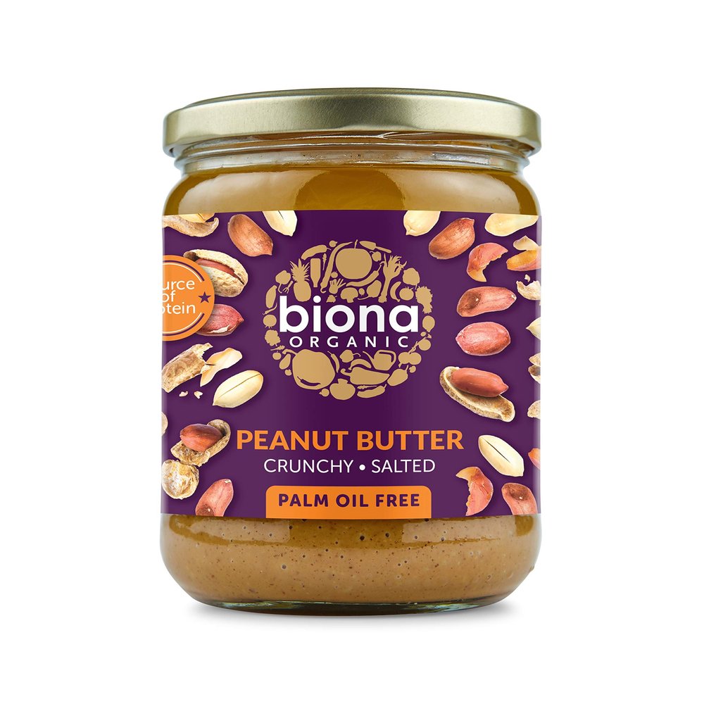 Biona Organic Peanut Butter Crunchy 500g
