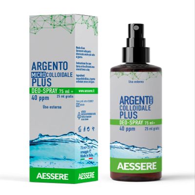 aessere Colloidal Silver Plus Air Freshener Spray, 75 ml + 25 ml, 40 ppm