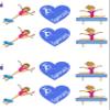 AK Giftshop I Love Gymnastics Girls Mix - Edible Cupcake Toppers/Cake Decorations (Pack of 12) view 2