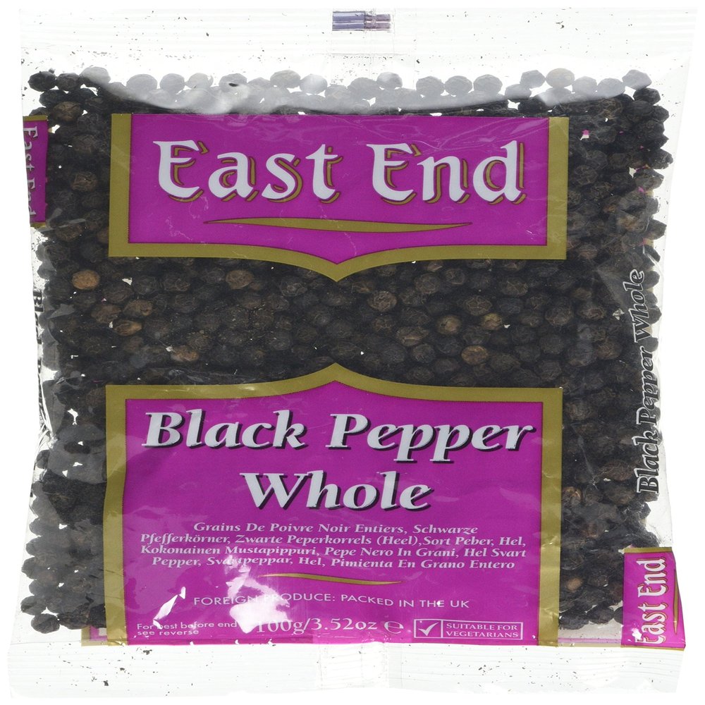 East End Black Pepper Whole, 100g