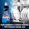 Finish Rinse & Shine Dishwasher Aid - Achieve 100% Better Drying & Spotless Shine! Protects Glasses from Clouding with Powerball Technology, 400ml view 4
