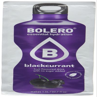 Bolero Essential Hydration Sugar Free Fruit Drink Blackcurrant 12 Sachets