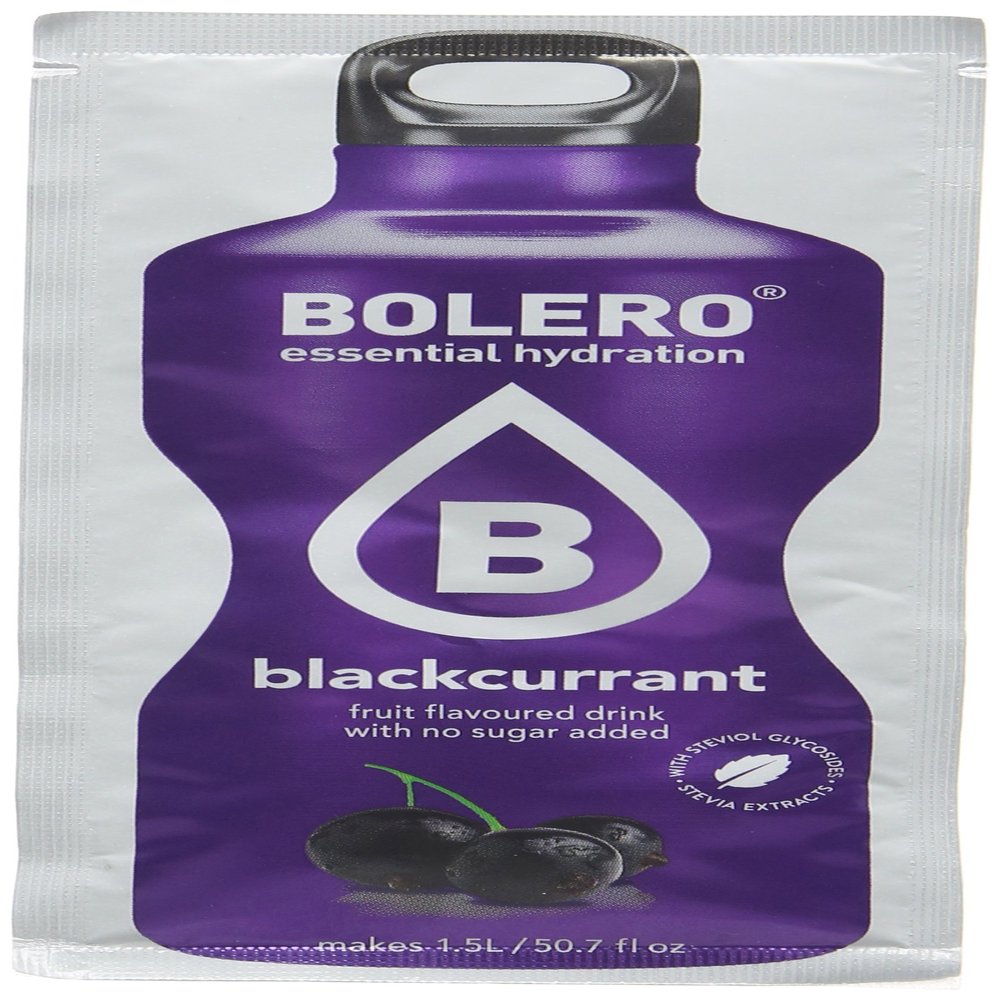 Bolero Essential Hydration Sugar Free Fruit Drink Blackcurrant 12 Sachets