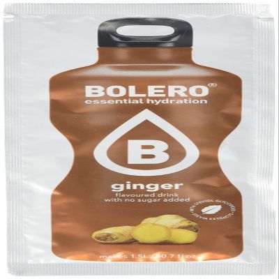 Bolero Essential Hydration Sugar Free Fruit Drink Ginger 12 Sachets
