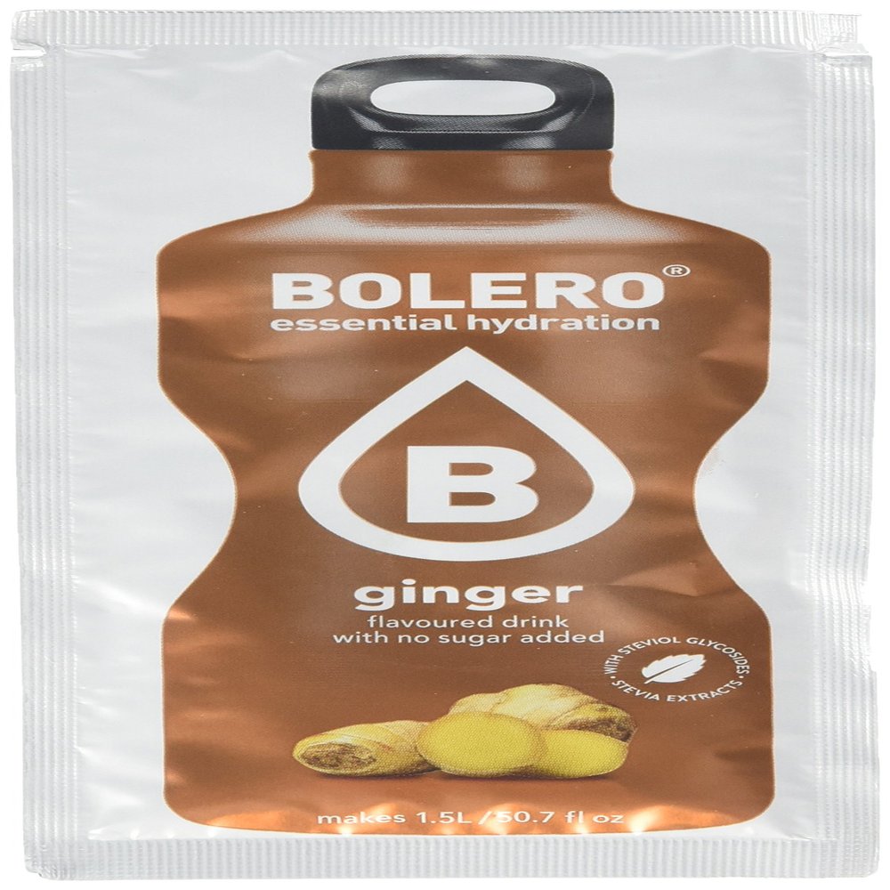 Bolero Essential Hydration Sugar Free Fruit Drink Ginger 12 Sachets