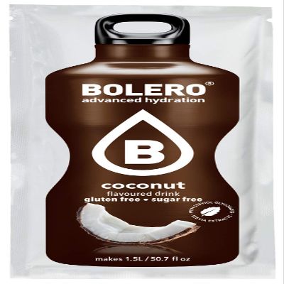 Bolero Essential Hydration Sugar Free Fruit Drink Coconut 12 Sachets