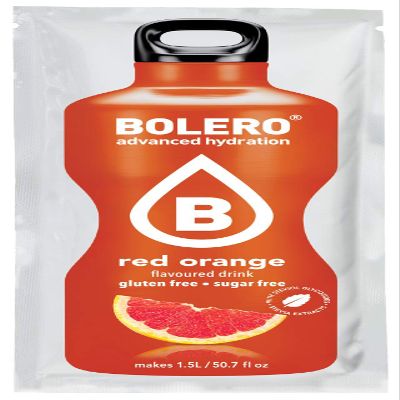 Bolero Essential Hydration Sugar Free Fruit Drink Red Orange 12 Sachets